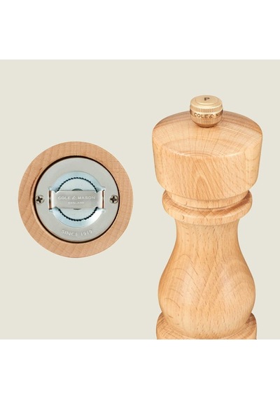 Cole & Mason H233011 Londra Doğal Kayın Tuz Ve Karabiber Değirmenleri 220mm Çok Renkli