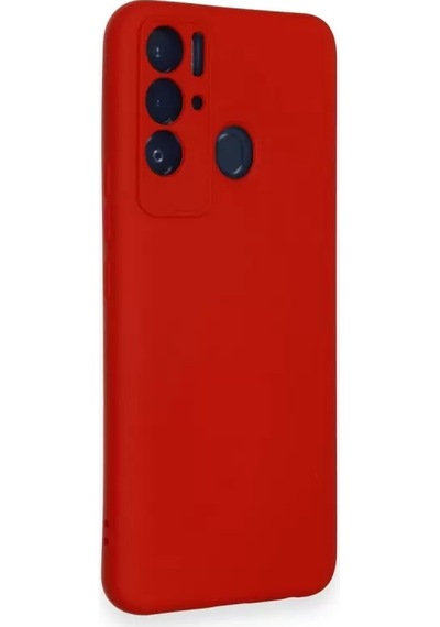 Newface Tecno Pova Neo Kılıf Nano İçi Kadife Silikon - Kırmızı
