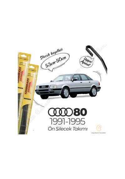 Audi 80 Sedan Silecek Takımı 1991-1995 İnwells Hibrit