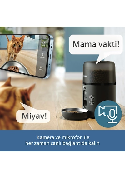 Tr 5000 Serisi Kameralı Akıllı Mama Kabı, Öğün Programlama, Kolay Temizlik, Taze Mama, Uygulama İle Bağlantı, 4