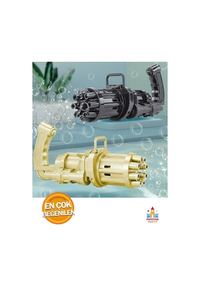 Baloncuk Atan Minigun Tabanca - Çocuklar İçin Eğlenceli Oyuncak