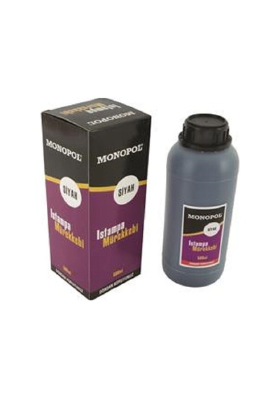 Monopol Istampa Mürekkebi 30 Ml Siyah 12  Adet