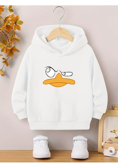 Uyguntarz Unisex Duffy Baskılı Oversize Genel Beyaz