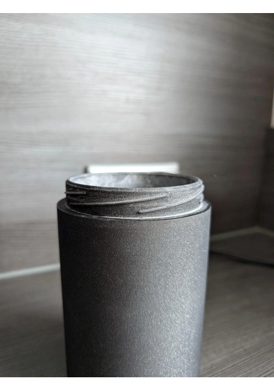 3d Baskı Vidalı Kapaklı Saklama Kavanozu Tırtıklı Kapaklı Dekoratif Mutfak Kuru Gıda Kabı 10x16 Cm Çok Renkli