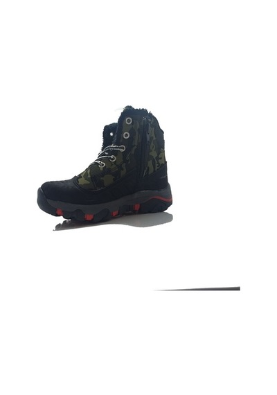 Abay Patik Siyah Waterproof Fermuarlı Çocuk Bot Siyah