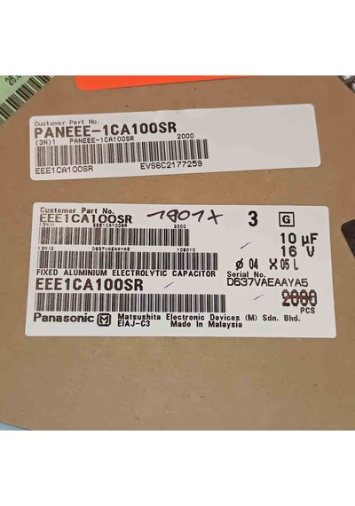 Eee1ca100sr 10mf 16v 4x5 Panasonıc Smd Kondansatör 200 Adet