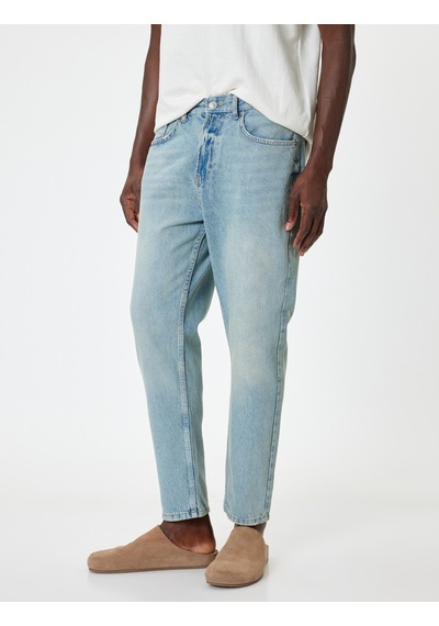 Koton Slim Fit Kot Pantolon - Brad Jean Açık İndigo 4sam40003ıd Açık İndigo