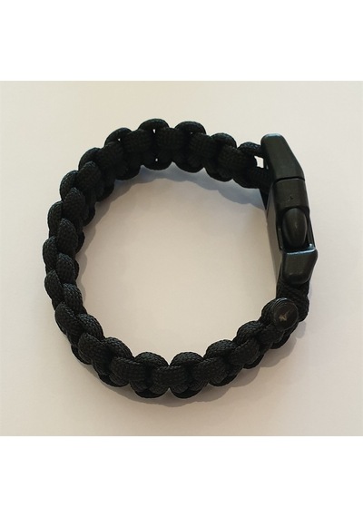 Muson Paracord Bileklik Siyah Çok Renkli