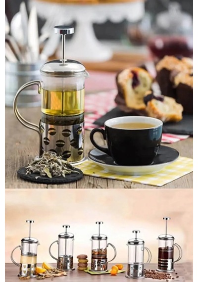 Jenerik New Life 350ml Çelik French Press Bitki Demleme Bardağı Bls Fp 350