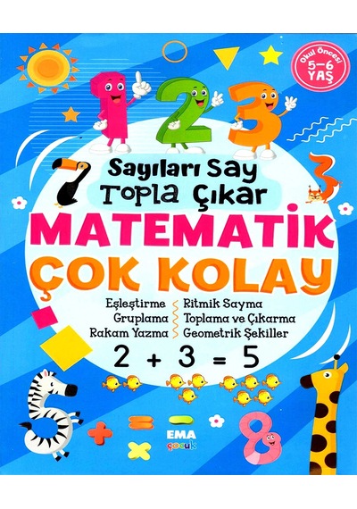 Matematik Çok Kolay Sayıları Say Topla Çıkar Okul Öncesi Eğitim