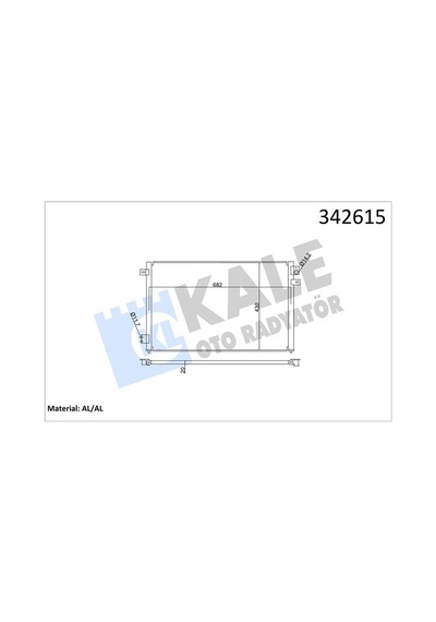 Kale 342615 Klima Radyatörü Kondanser - Jaguar S-type 1999-2007 3.0 V6 Klimalı Modeller 6w4z19712a - Xr87068 - Xr854219 - Yj416