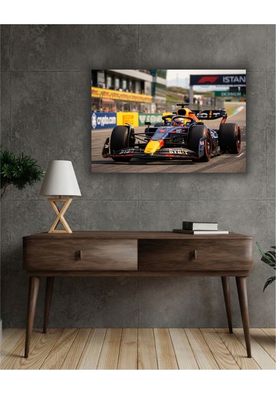 Formula 1 Motors Temalı Dekoratif Cam Tablo -25