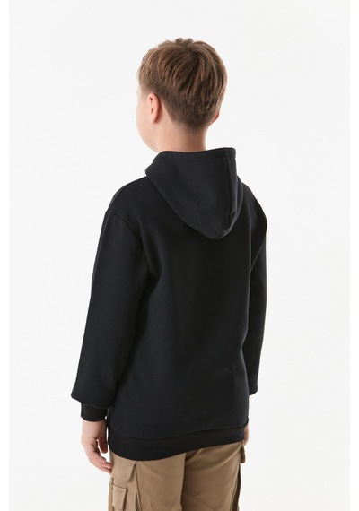 Fullamoda 3 İplik Kanguru Cepli Kapüşonlu Erkek Çocuk Sweatshirt 25kcck5258127380-siyah Siyah Fullamoda 3 İplik Kanguru Cepli Kapüşonlu Erkek Çocuk Sweatshirt 25kcck5258127380-siyah Siyah