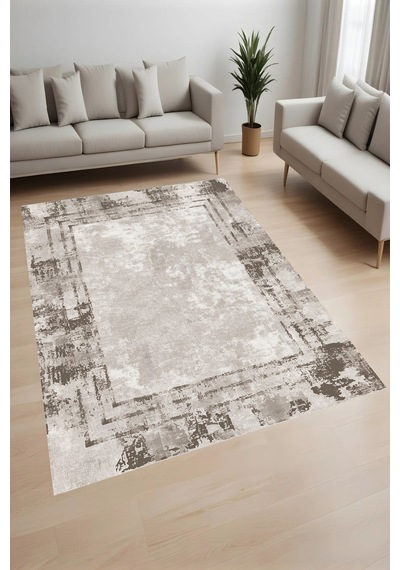 Eliana Home Dijital Baskı Yıkanabilir Kaymaz Taban Salon Halısı Ve Yolluk Rvg0962-fnl211 Kahverengi