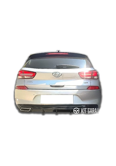Kit Garaj Hyundai I30 2017 Ve Sonrası Arka Tampon Difüzör Plastik Boyalı