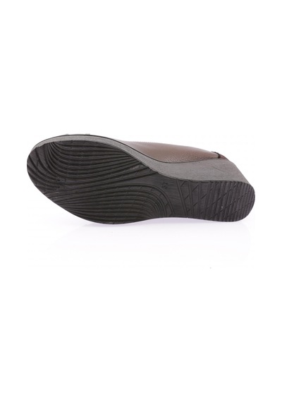 Dgn 651-22k Kadin Dolgu Taban Comfort Ayakkabi Kahverengi