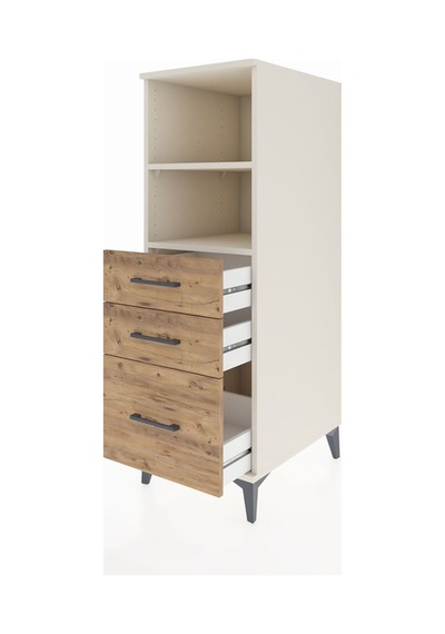 Kronos Dolap 2 Raflı 3 Çekmeceli 44x59x134 Aytaşı-çam Aytası