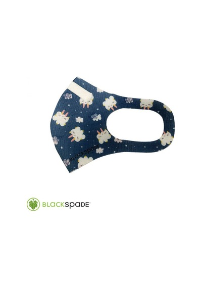 BLACKSPADE Çocuk Koruyucu Maske Bulut Desen S1