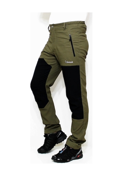 Mudwill Alpin Likralı Erkek Outdoor Pantolon Haki-Siyah Haki