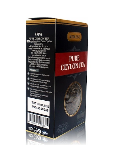 Altıncezve Siyah Seylan Yaprak Çay 120 G