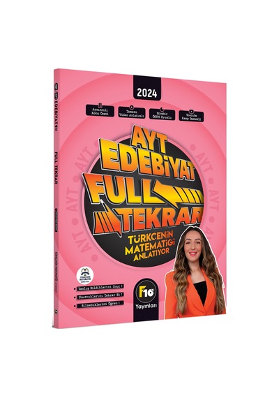 Türkçenin Matematiği Ayt Edebiyat Full Tekrar Video Ders Kitabı - F10 Yayınları