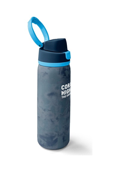 Coral High Lacivert Eskitme Desenli Pipetli Ve Direkt İçim Çelik Termos 800 Ml 38586 Lacivert