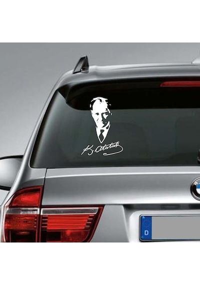 Mustafa Kemal Atatürk Imzalı Sticker Atatürk Sticker Oto Sticker (244552926)