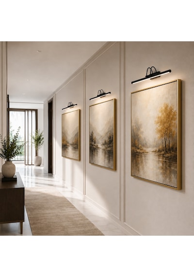 Resim - Tablo - Ayna Üstü  6 W Ledli 5 Renk Flüt Aplik 35 CM 3200K Günışığı Sarı