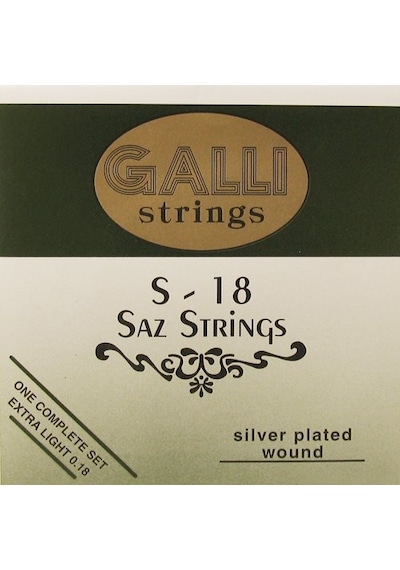 Galli S18 Bağlama Teli 018 Kısa Saz Teli - Takım Tel S-18