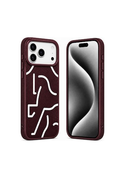 Nettech Apple iPhone 17 Pro Max Uyumlu Nt-n129 Desenli Seri Arka Koruma Kılıf - Turuncu