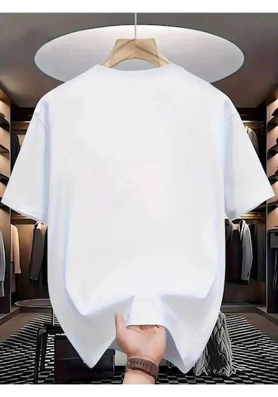 Tarzsokak Unisex Paris Baskılı Oversize %100 Pamuk Beyaz