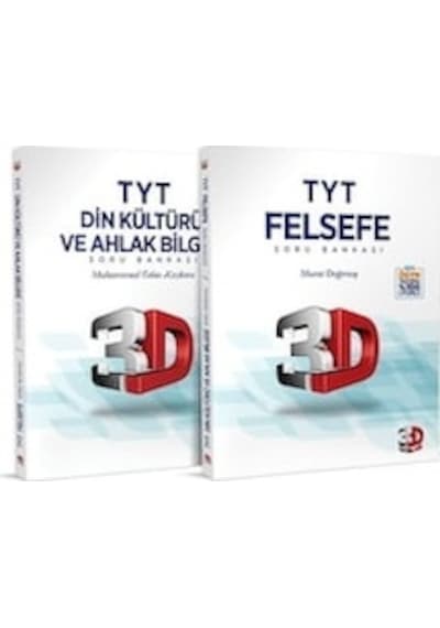 3D Yayınları Tyt Felsefe+Din Soru Bankası