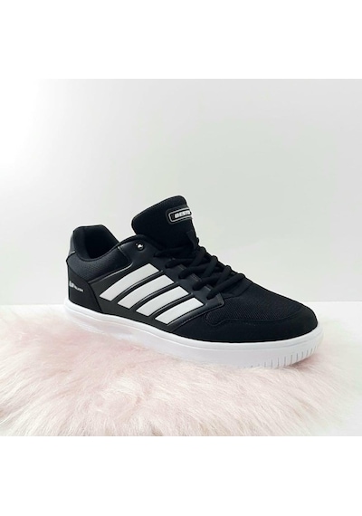 Bestof 074 Siyah Sneaker Düz Taban Hafif Rahat Spor Çift Ayakkabı - 538999583