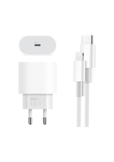 Powerway Rxs20 Hızlı 20 Watt Type C To Lightning Şarj Aleti + Kablo