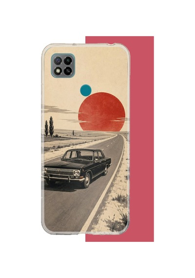 Redmi 9c / 10a Uyumlu Kızıl Güneşe Doğru Baskılı Silikon Kılıf Renkli