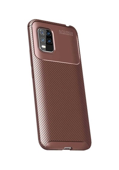 Smcase Xiaomi Mi 10 Lite 5g Kılıf Negro Karbon Desenli Silikon Siyah