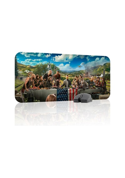 Far Cry Kaymaz Dikişli Kauçuk Oyuncu Mousepad V1 - 70x30 Xl Gaming Mouse Pad Fare Altlığı
