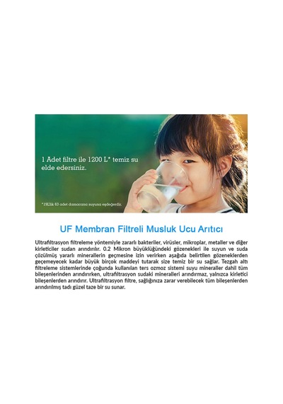 Water Uf Membran Filtreli Musluk Ucu Arıtıcı/gw-d01 Diğer