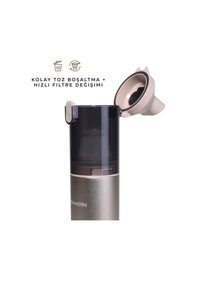 Vcprtv-001 Portava Kablosuz Araç Ve El Süpürgesi 19000 Pa, 140w Fırçasız, Vakum Ve Üfleme, 3 Kademeli, Type-c Gold