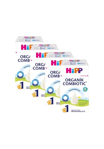 Hipp 1 Organik Combiotic Bebek Sütü 600 Gr 4 Lü