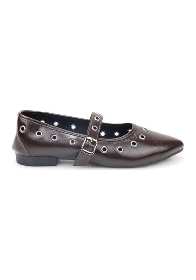 Pierre Cardin Papuçcity Sprs 03399 Kadın Günlük Zımbalı Babet Kahve