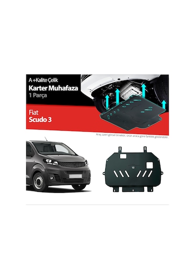 Fiat Scudo Çelik Karter Muhafaza Koruma 2020 2021 2022 2023 2024