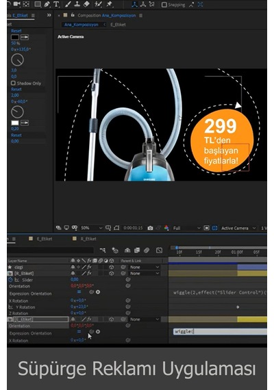 After Effects Reklam ve Jenerik Uygulama Video Eğitim Seti