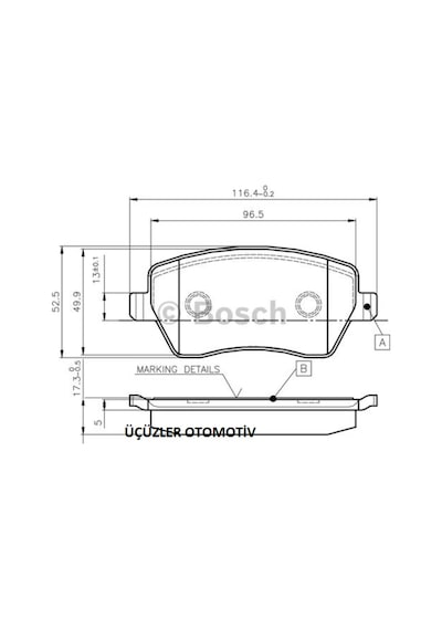 Bosch  Ön Fren Balatası Clio 3 4 Modus Captur 410604076R 41060475R