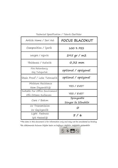 Stor Perde Focus Blackout Vip Serisi 3 Katmanlı, İthal (442342201) Stor Perde Focus Blackout Vip Serisi 3 Katmanlı, İthal (442342201)
