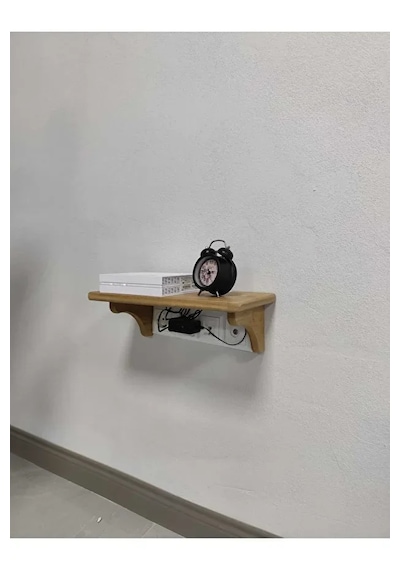 Dekoratif Priz Üstü Raf, Tekli Modem Rafı