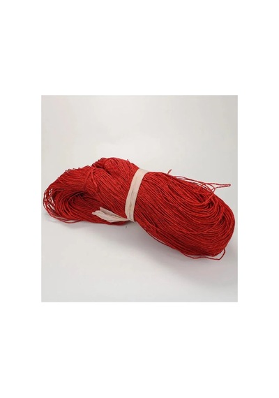 Kırmızı Renk Çile Kağıt İp Çanta Ipi Supla Ipi No: 78 - 550-600 Gr