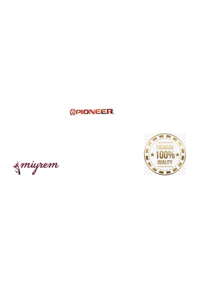 Miyrem Oto Aksesuar-pioneer Hologram Logo Sticker -kırmızı 15x 2.5 Cm 15 X 2.5 Cm