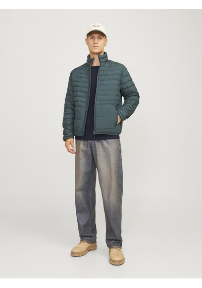 Jack & Jones Erkek Bisiklet Yaka Düz Renk Örgü Kazak - Cooper - 12258407 Mood Indigo
