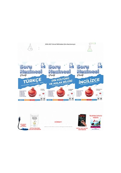 Nartest 5. Sınıf Türkçe, Din Kültürü Ve İngilizce 3 Kitap Seti